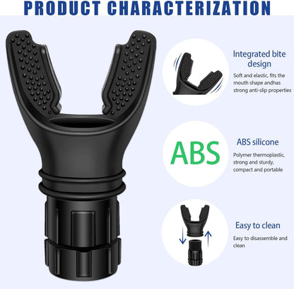 Portable Breathing Exercise Device for Lungs, Breathing Trainer with Resistance Adjustable